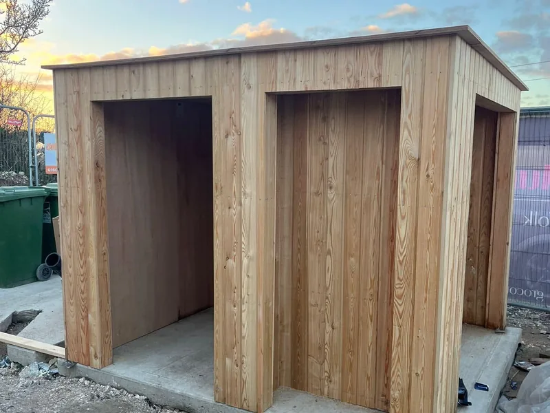Timber cladding boards installed by AJB Group carpenters on an exterior elevation