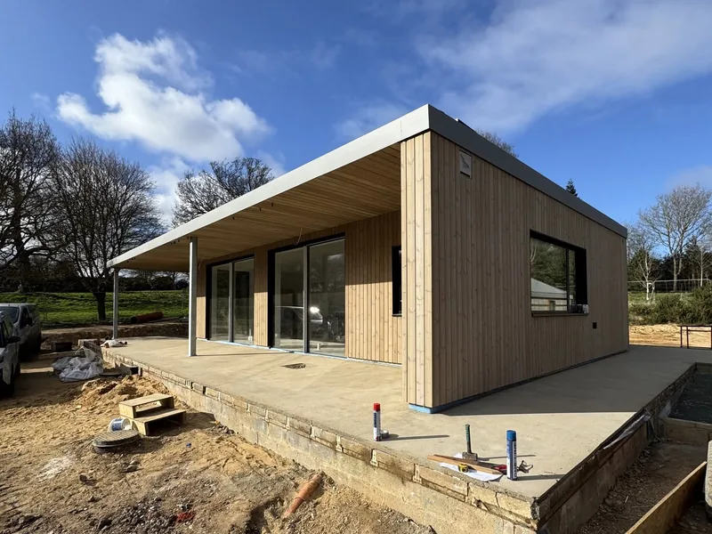 Rough sawn timber cladding installed by AJB Group carpenters