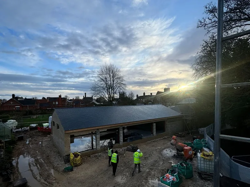 Final roof of 2025 completed at Alford for Probus Construction