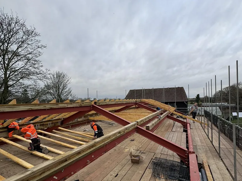Events venue construction at Alford, East Lindsey by AJB Group