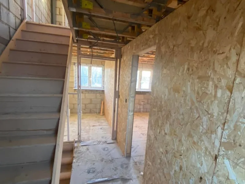 Full carpentry contract progress on the South Lynn apartments in Norfolk