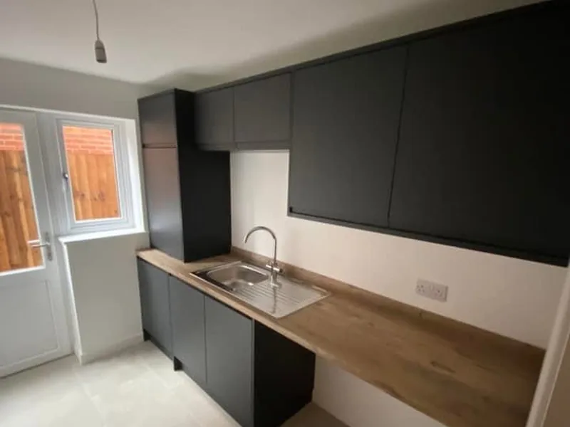 Two tone kitchen installed by AJB Group carpenters in Quadring