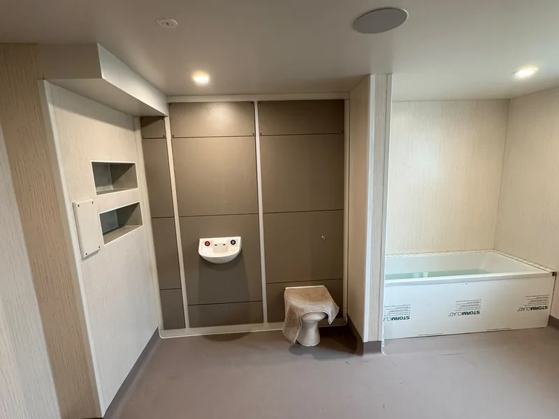 Completed wet room and accessible bathroom