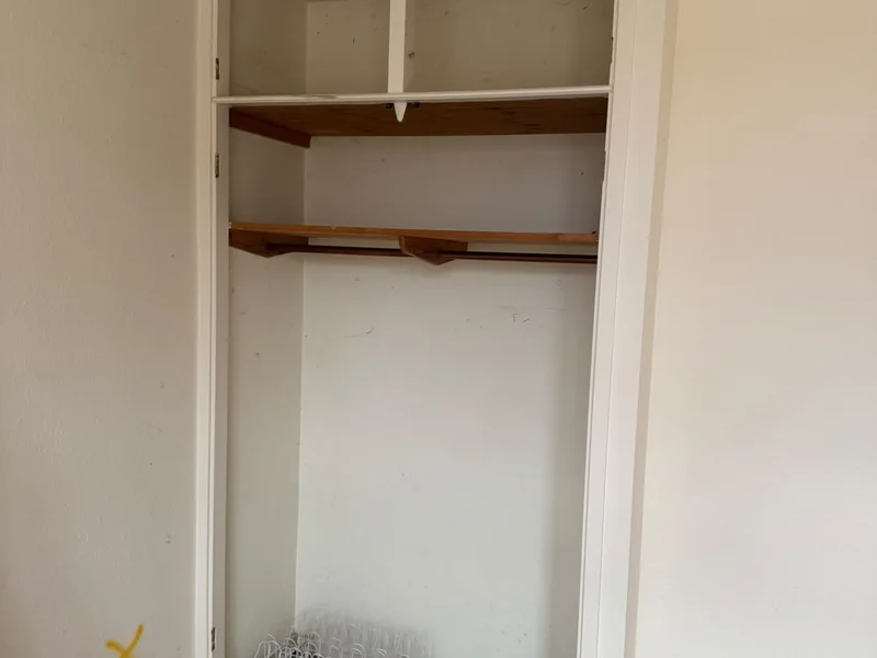 Original built in bedroom cupboard before removal
