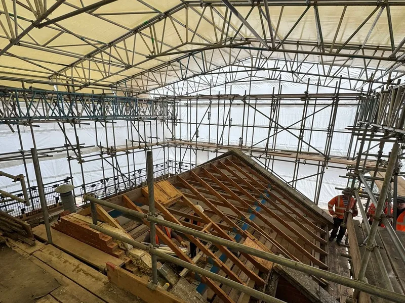 Traditional cut roof with valleys and hips