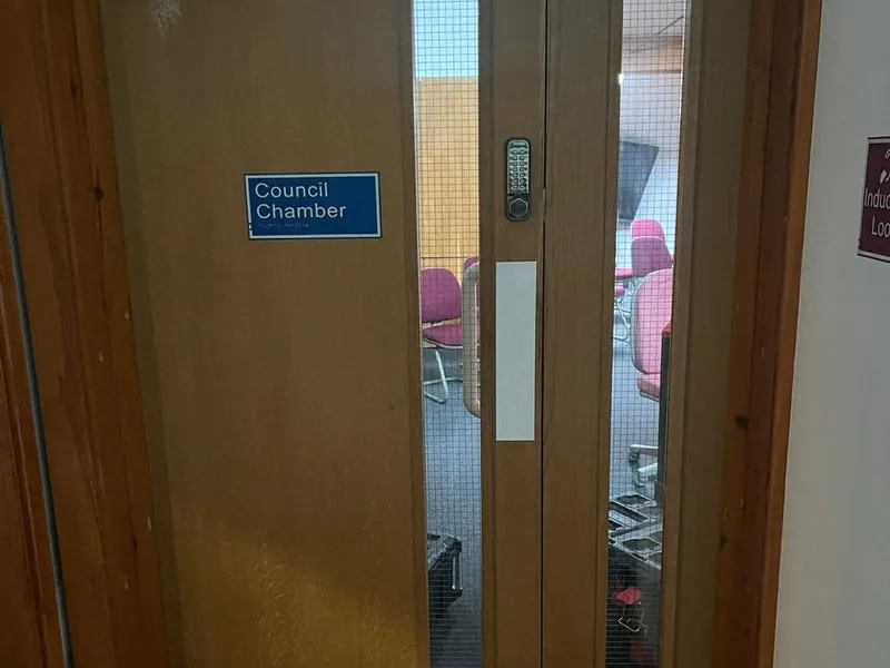 Fire door set and frame installed by AJB Group joiners